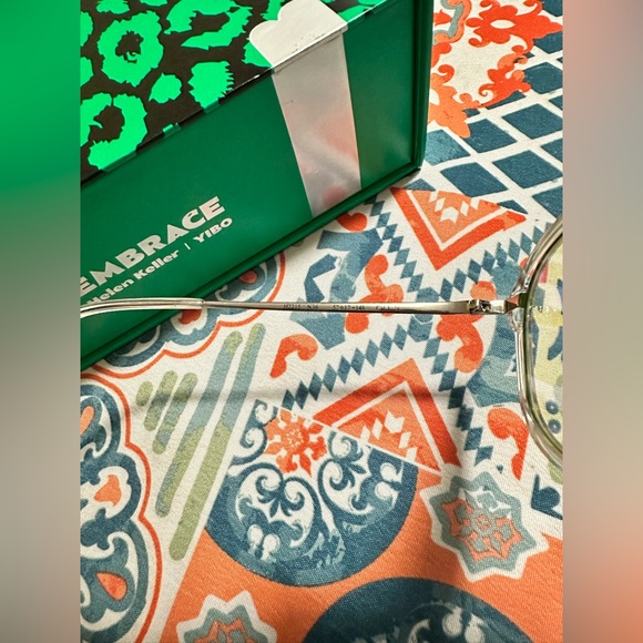 Helen Keller Full Rim Black Pilot Shaped Sunglasses for Men Clear/Green New - Picture 7 of 15